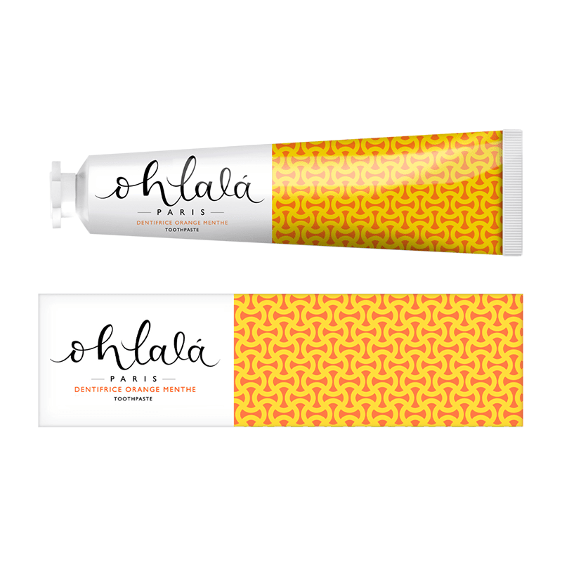 OHLALÁ ORANGE AND MINT NATURAL TOOTHPASTE